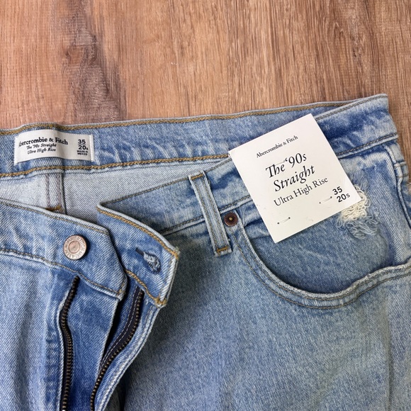 Abercrombie & Fitch The '90s Straight Ultra High Rise NWT - Picture 7 of 8
